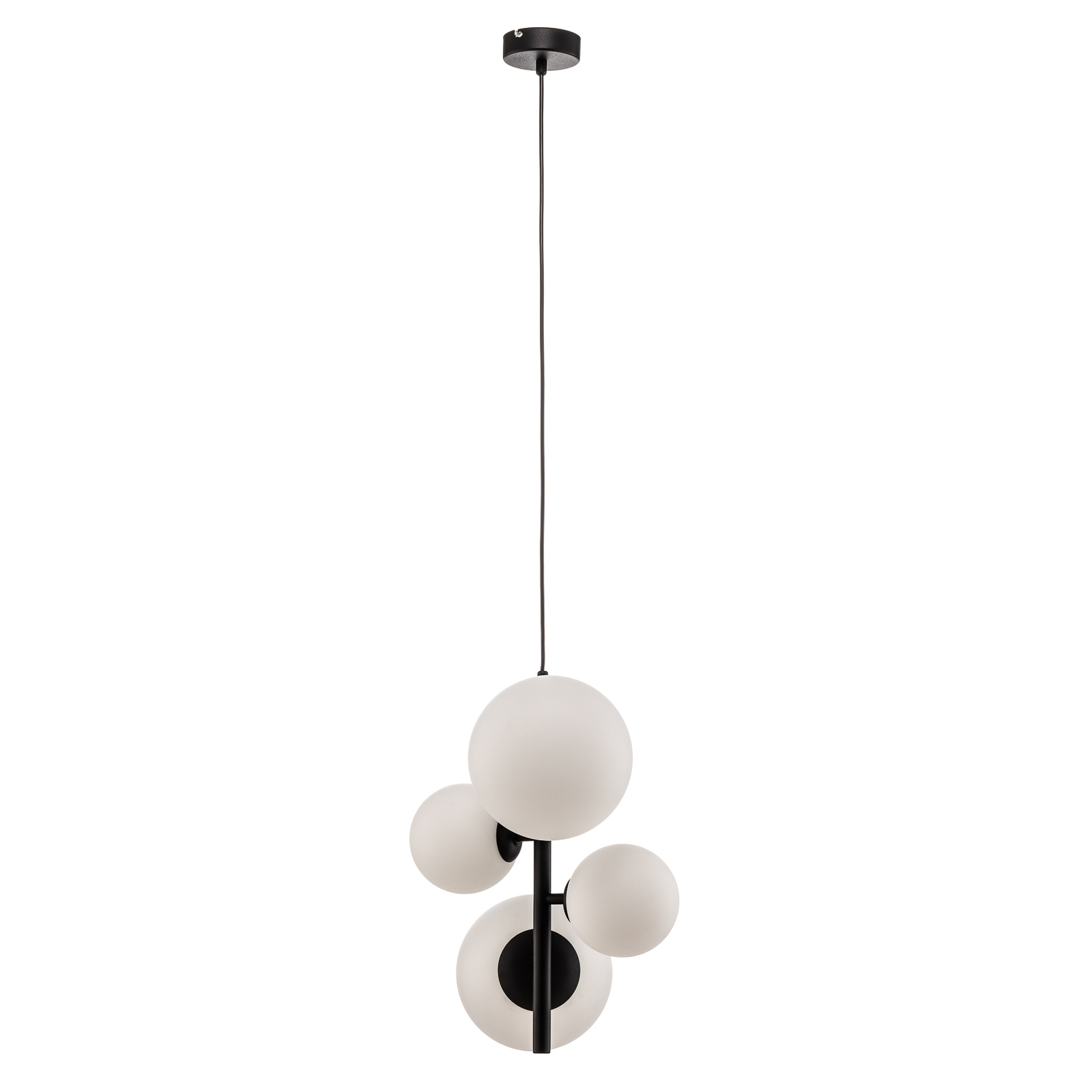 Dione Hängelampe, schwarz, 4-flammig - ALDEX
