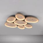 Moonbraker 7 LED ceiling light, sand beige, 3,000K, dimmable