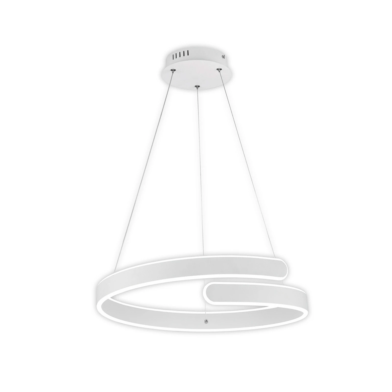 LED-Hängeleuchte Parma mit Switch-Dimmer, weiß