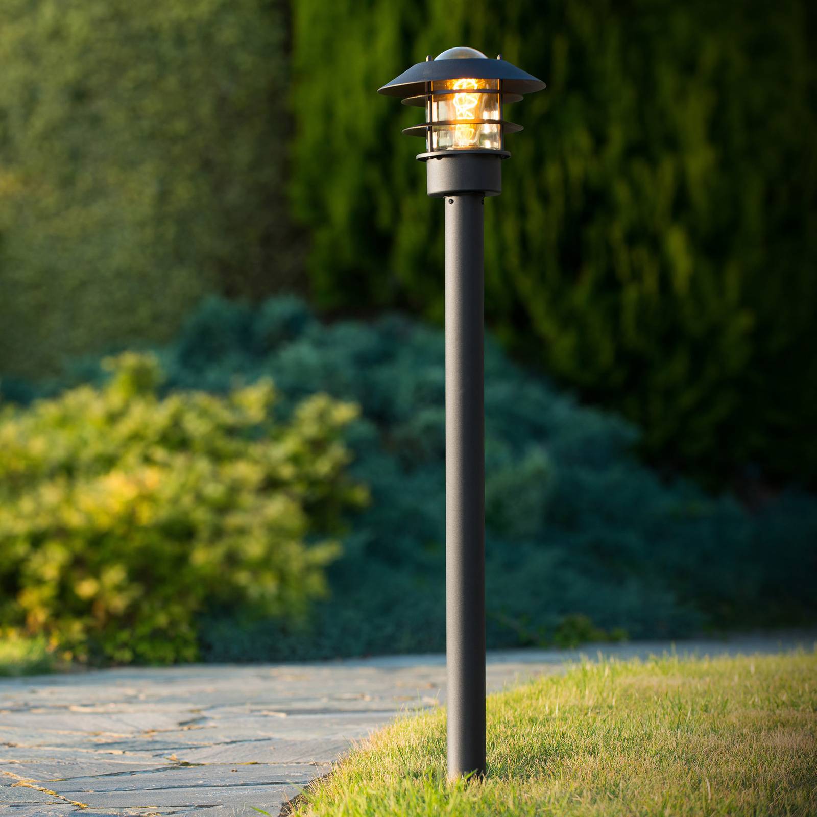 Lucide Tuinpadverlichting - Buiten paal- / pad - dimbaar - Modern - zwart - Aluminum, glas
