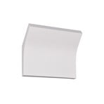 Candeeiro de parede Vanjura, branco, largura 24 cm, gesso