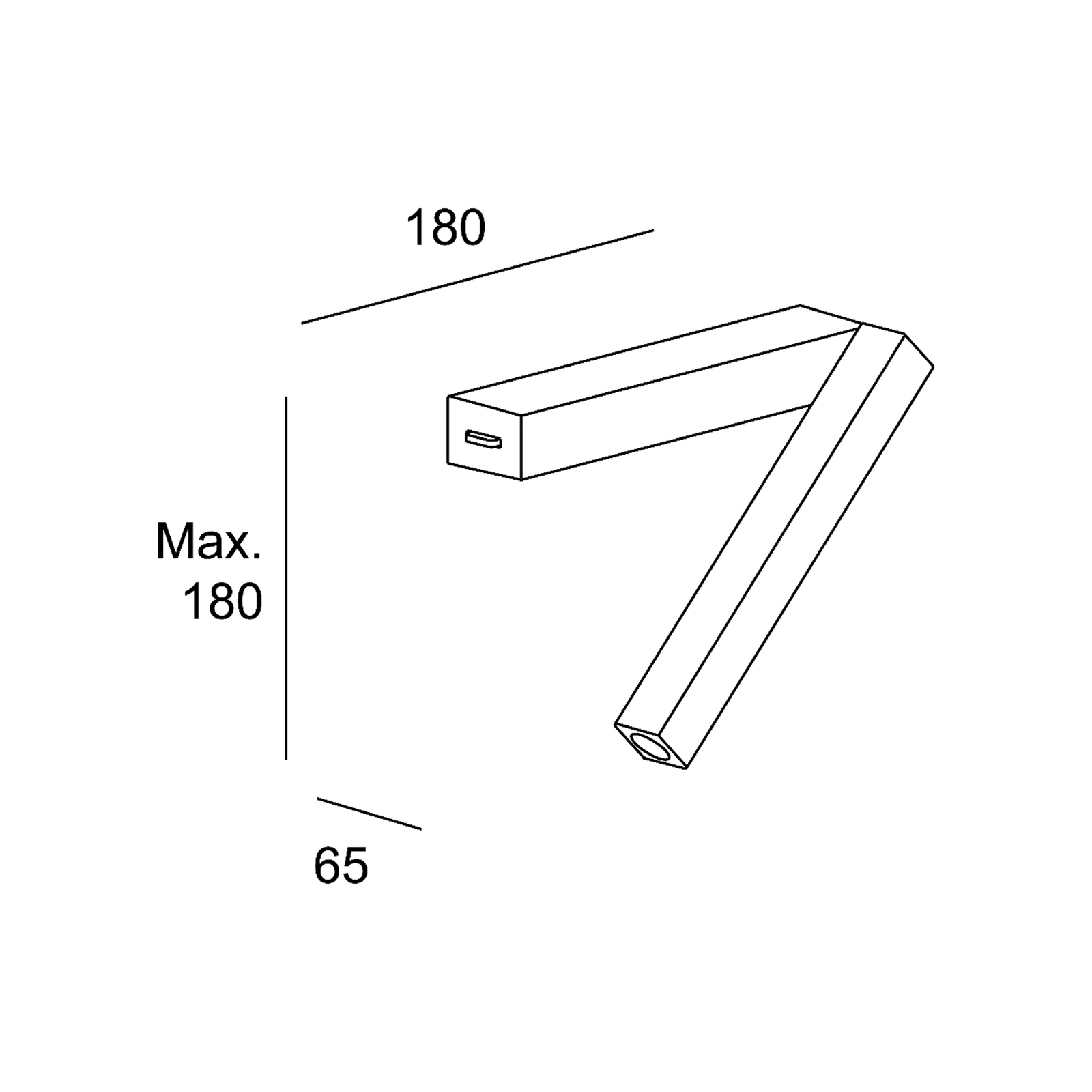 LEDS-C4 Hall Slim wall reading lamp with LED gold