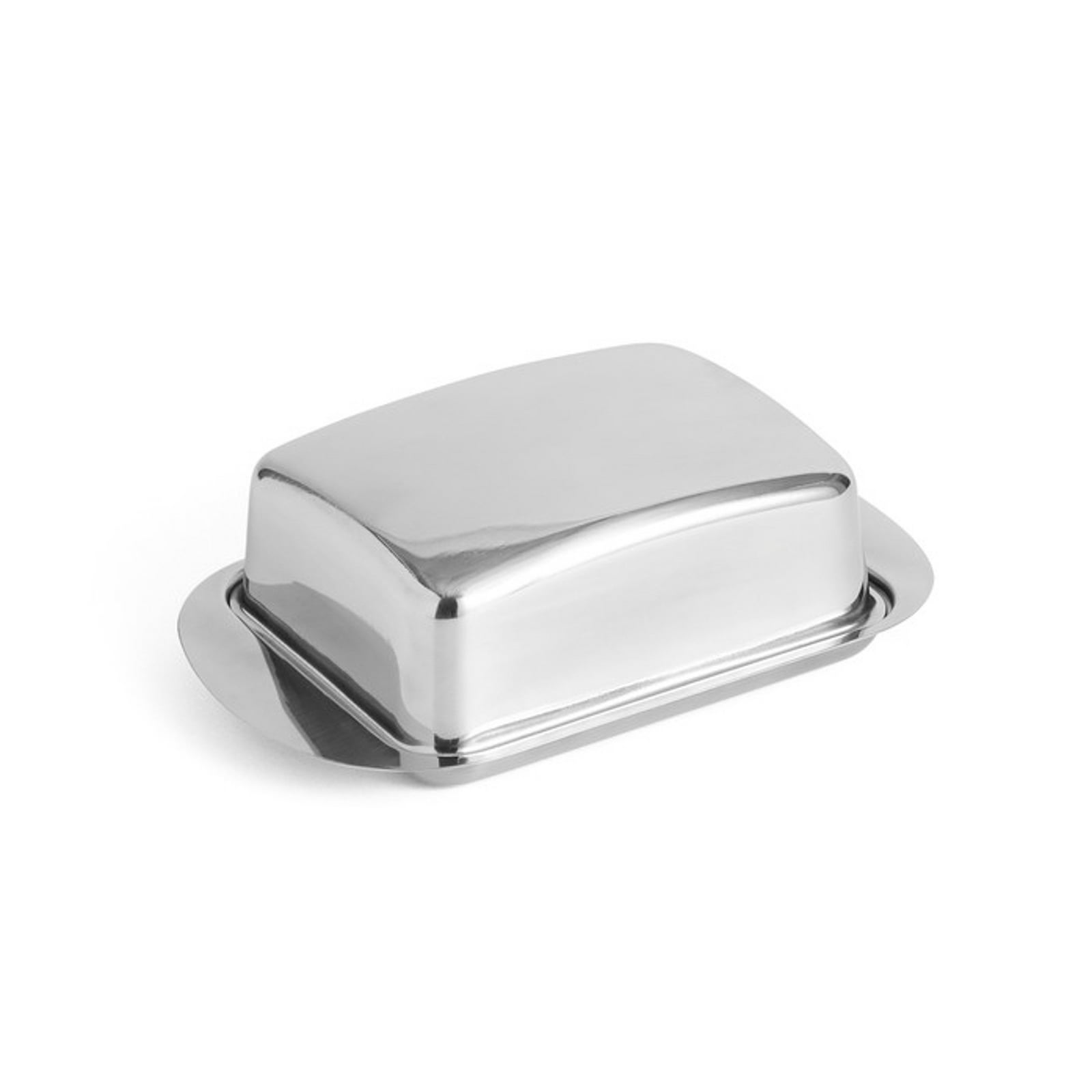 Cutie pentru unt Essential Steel, oțel inoxidabil, înălțime 5 cm - HAY