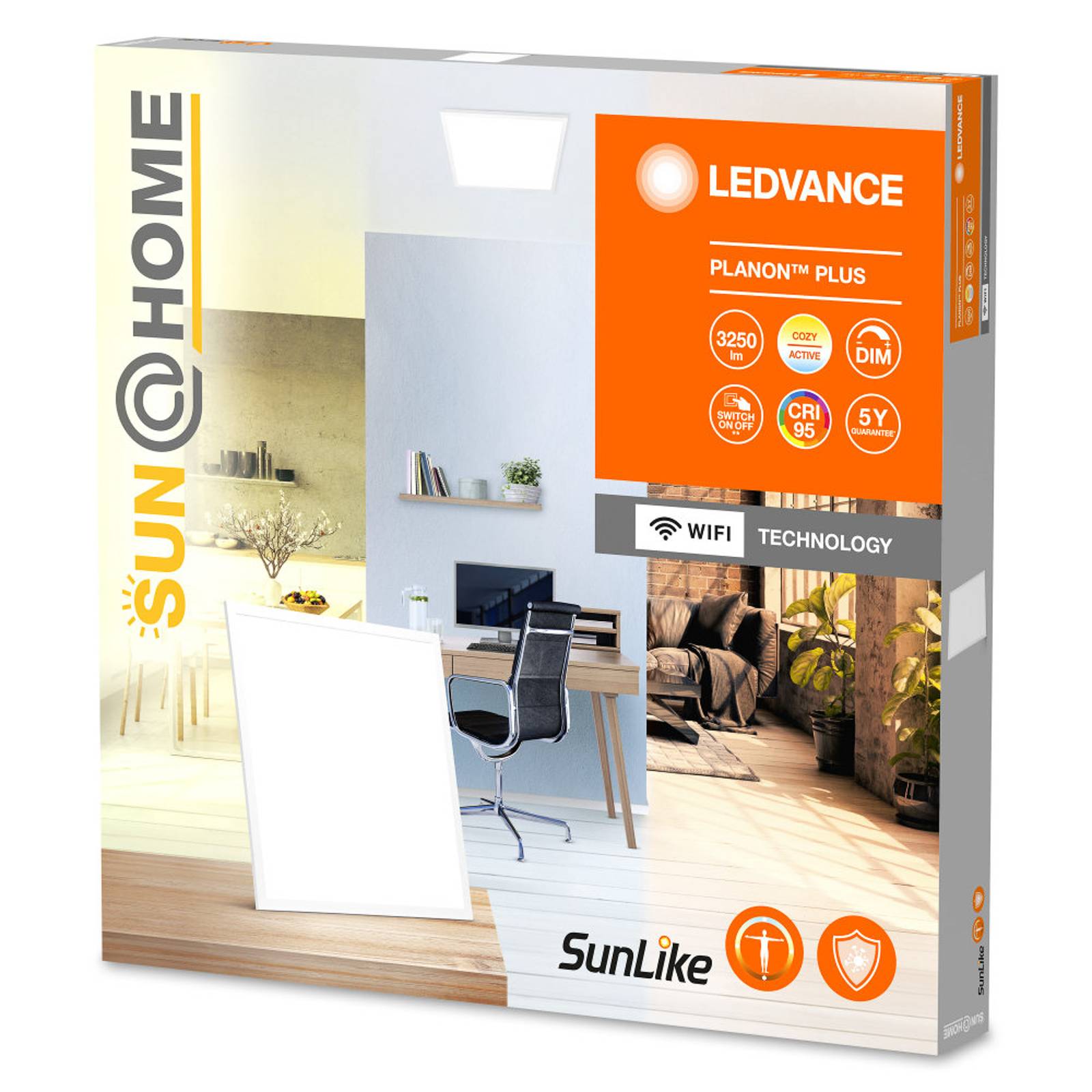 LEDVANCE SUN@Home Planon Plus, 60 x 60 cm