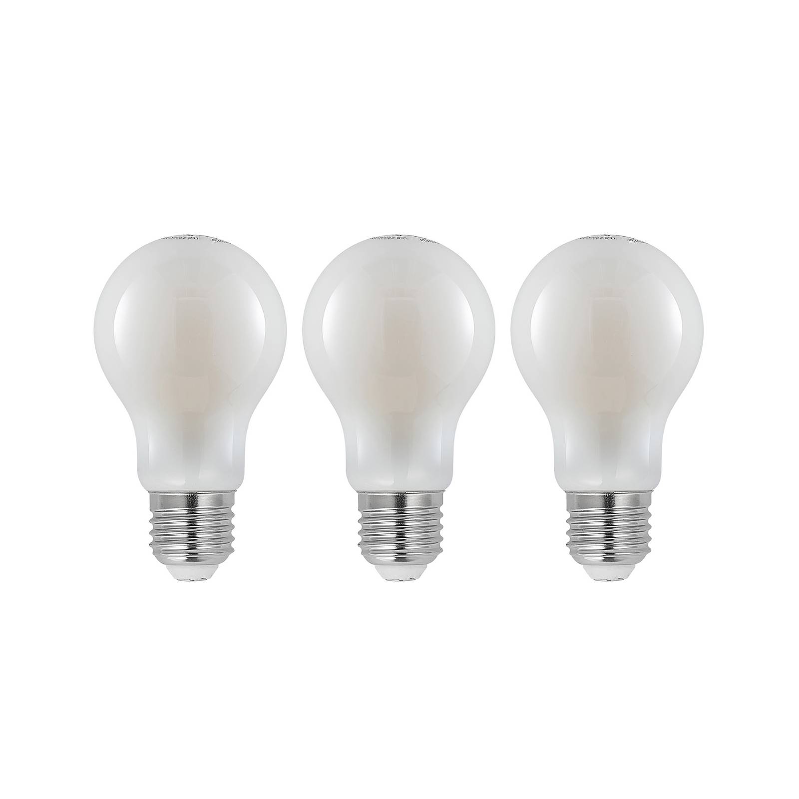 LED-Lampe E27 8W 2.700K dimmbar opal 3er-Set