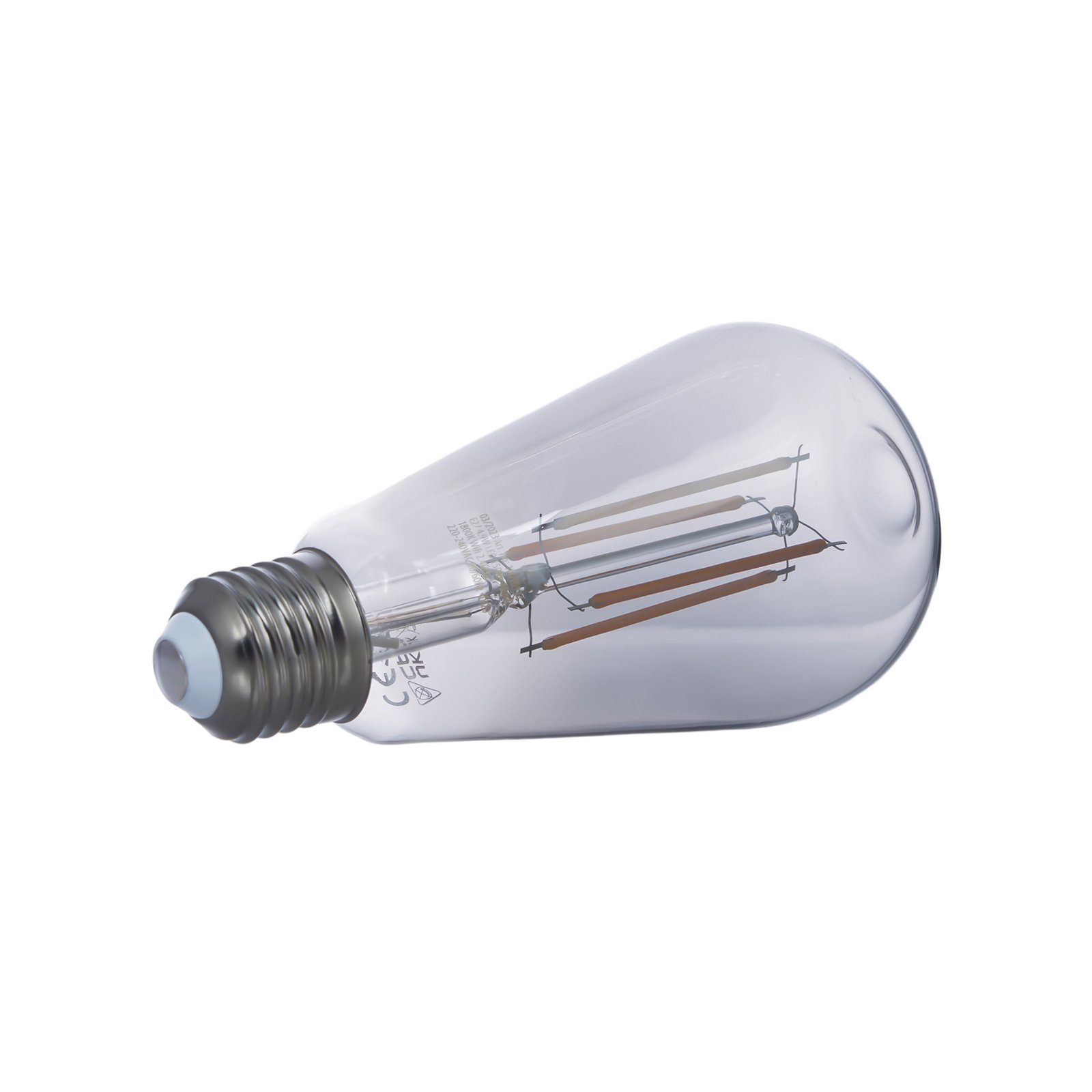 LUUMR Smart LED, sæt med 3, E27, ST64, røggrå, 4,9W, Tuya