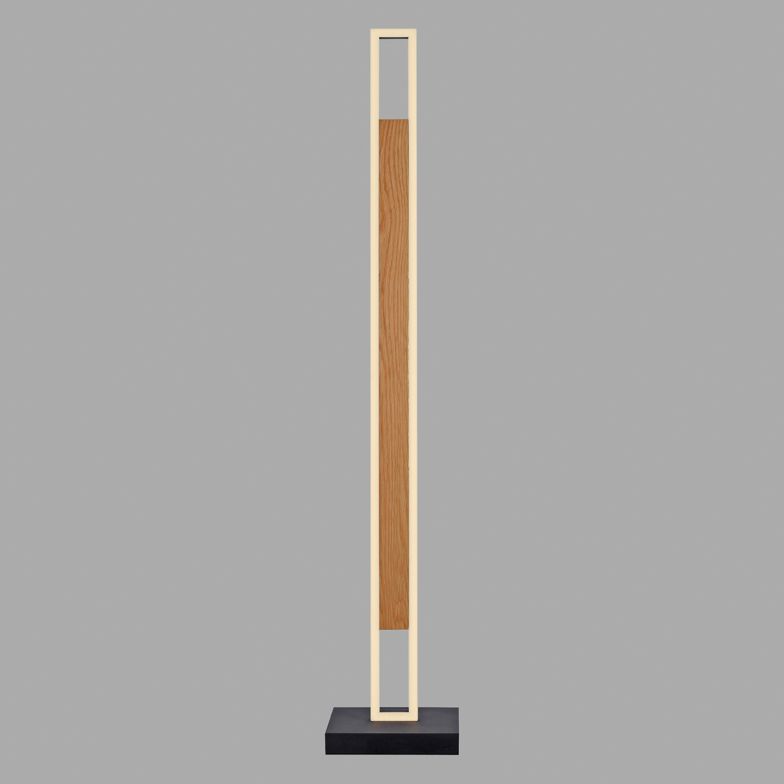 Sveja LED álló lámpa, fekete/fa színű, magasság 140 cm, CCT Sveja LED álló lámpa, fekete/fa színű, magasság 140 cm, CCT