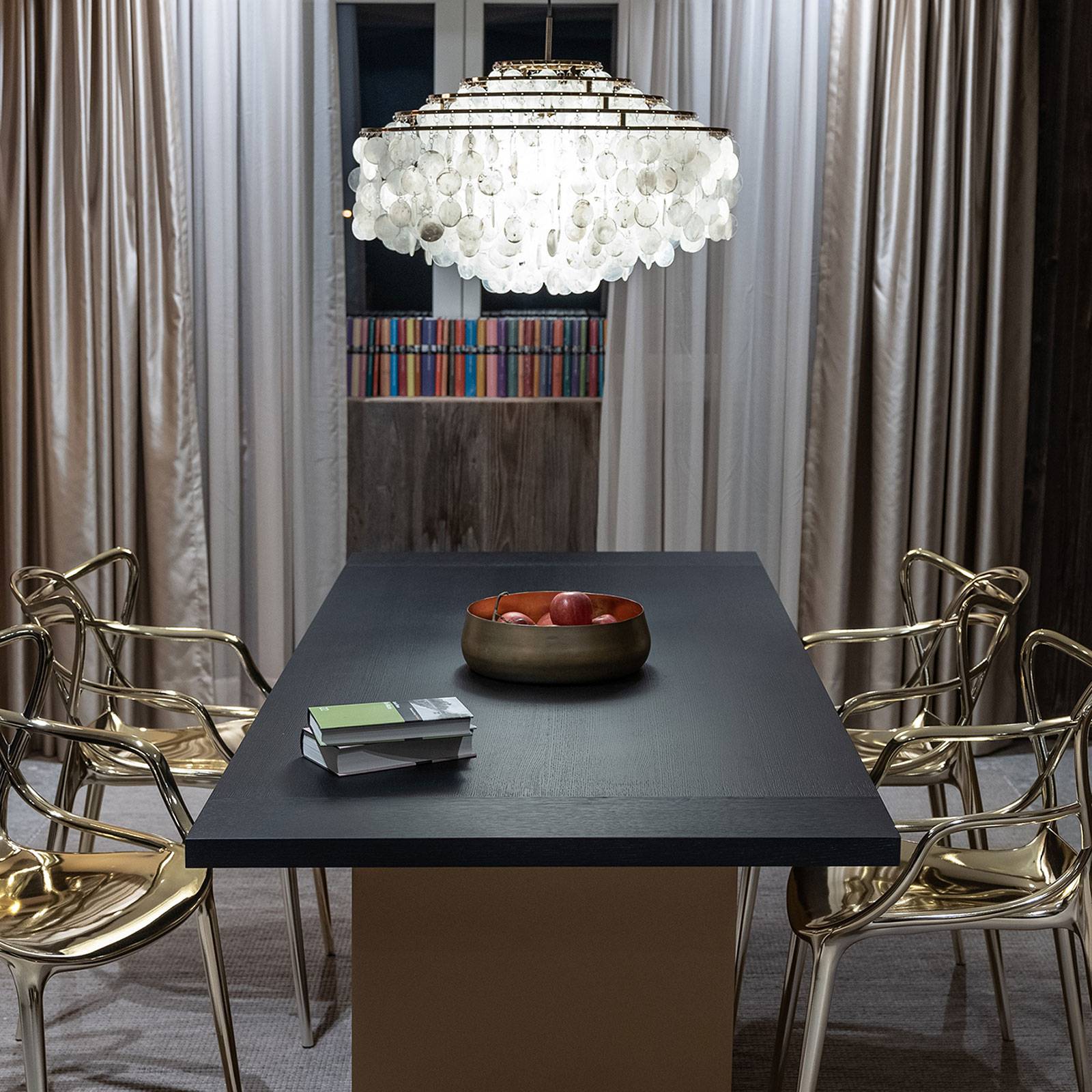 Lampa wisząca VERPAN Fun 11DM, chromowana, perłowa