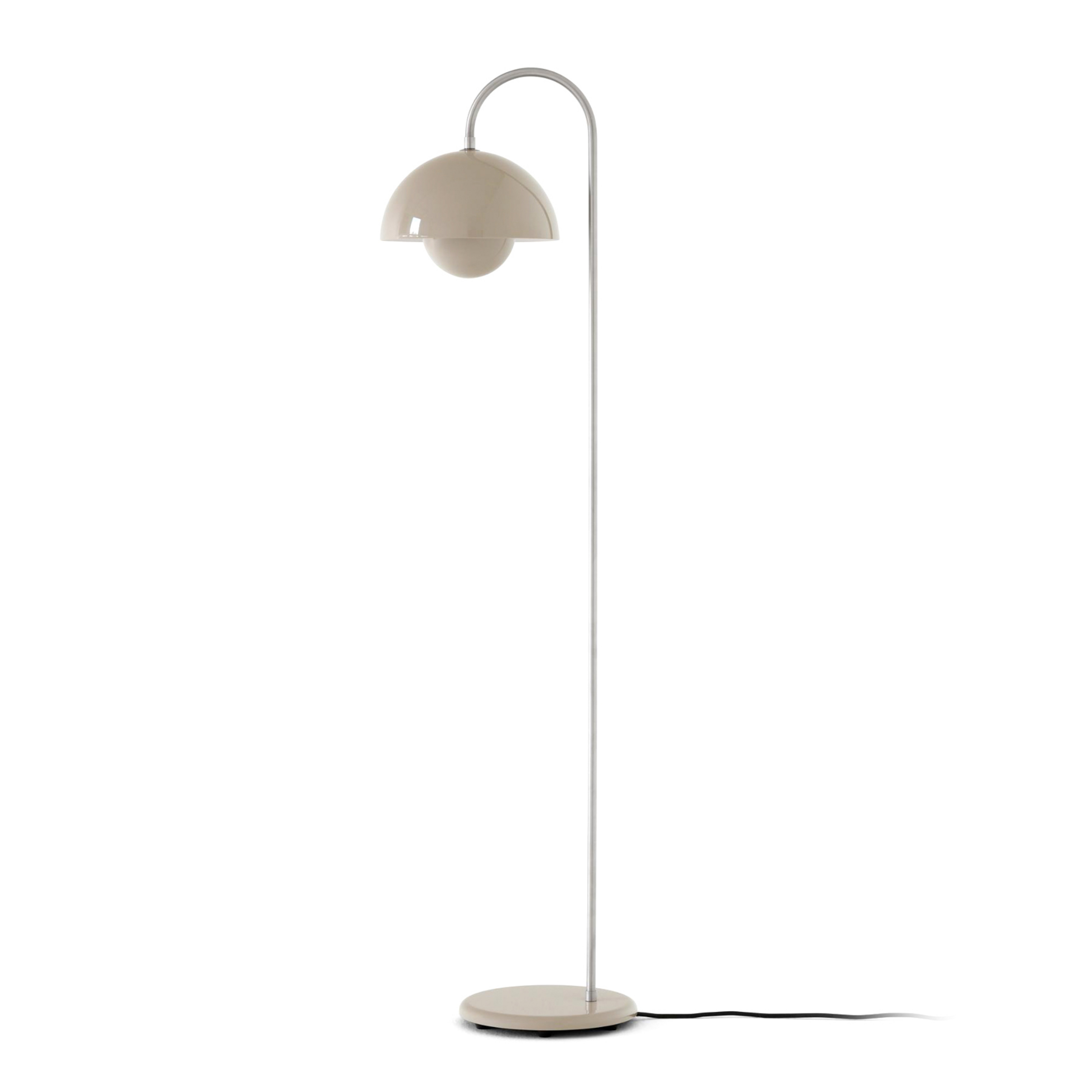 Flowerpot VP12 Stehleuchte, beige, Höhe 122 cm - &TRADITION