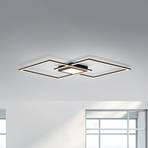 Φωτιστικό οροφής LED Asmin, CCT, μαύρο, 106x37cm