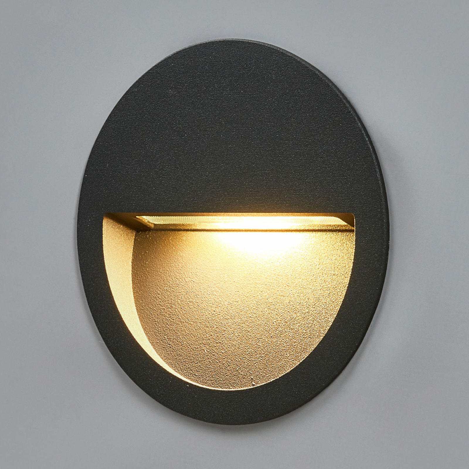 Round LED recessed wall light Loya Lights.co.uk