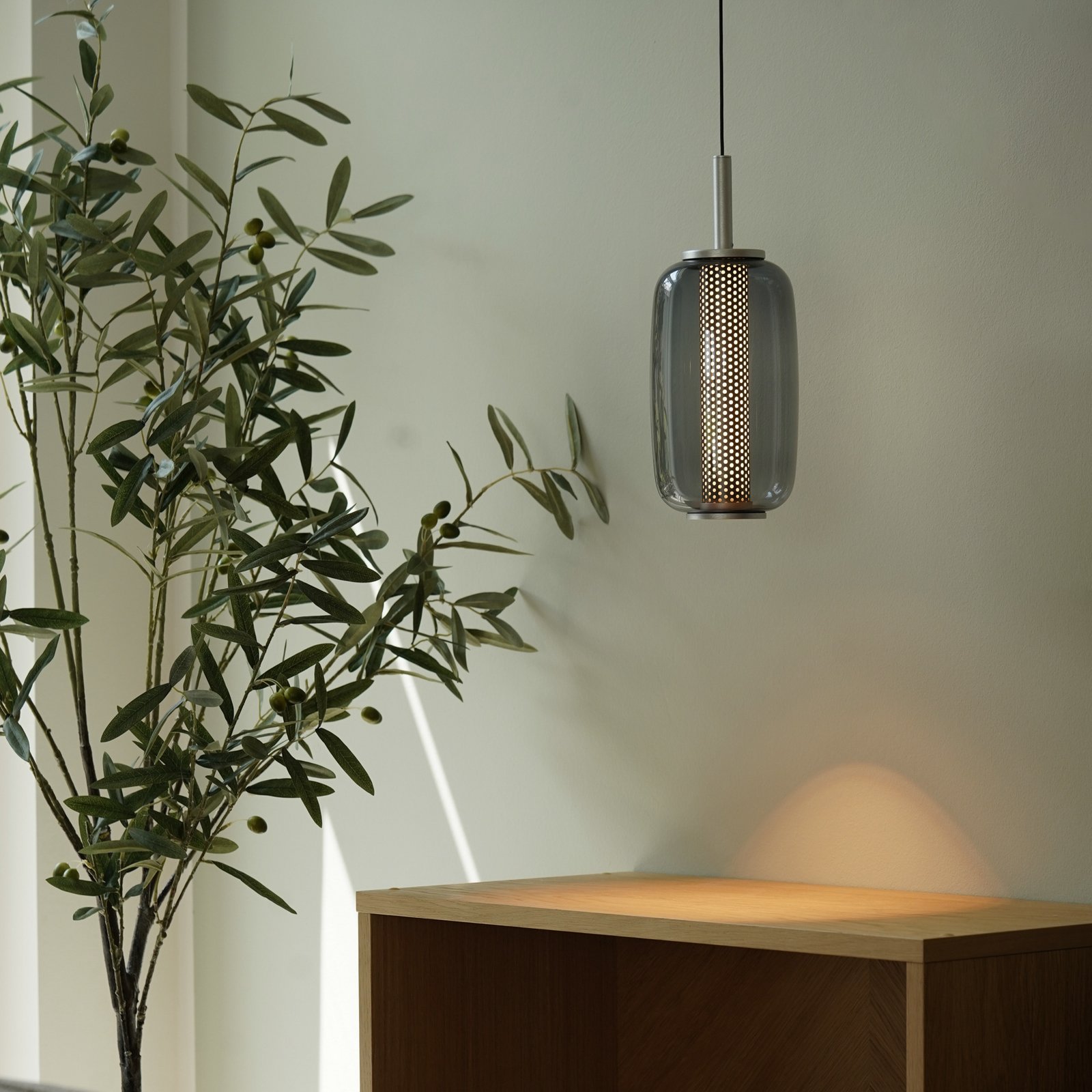 MIDNIGHT LED-Hängeleuchte, Glas, titan, Ø 12,8 cm - Antidark MIDNIGHT LED-Hängeleuchte, Glas, titan, Ø 12,8 cm - Antidark