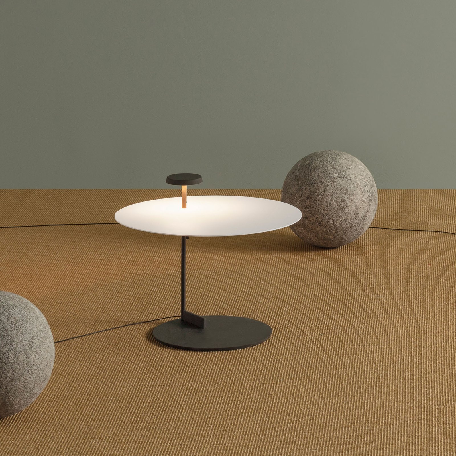 Flat LED-Bodenlampe 43 cm weiß, dimmbar - Vibia Flat LED-Bodenlampe 43 cm weiß, dimmbar - Vibia