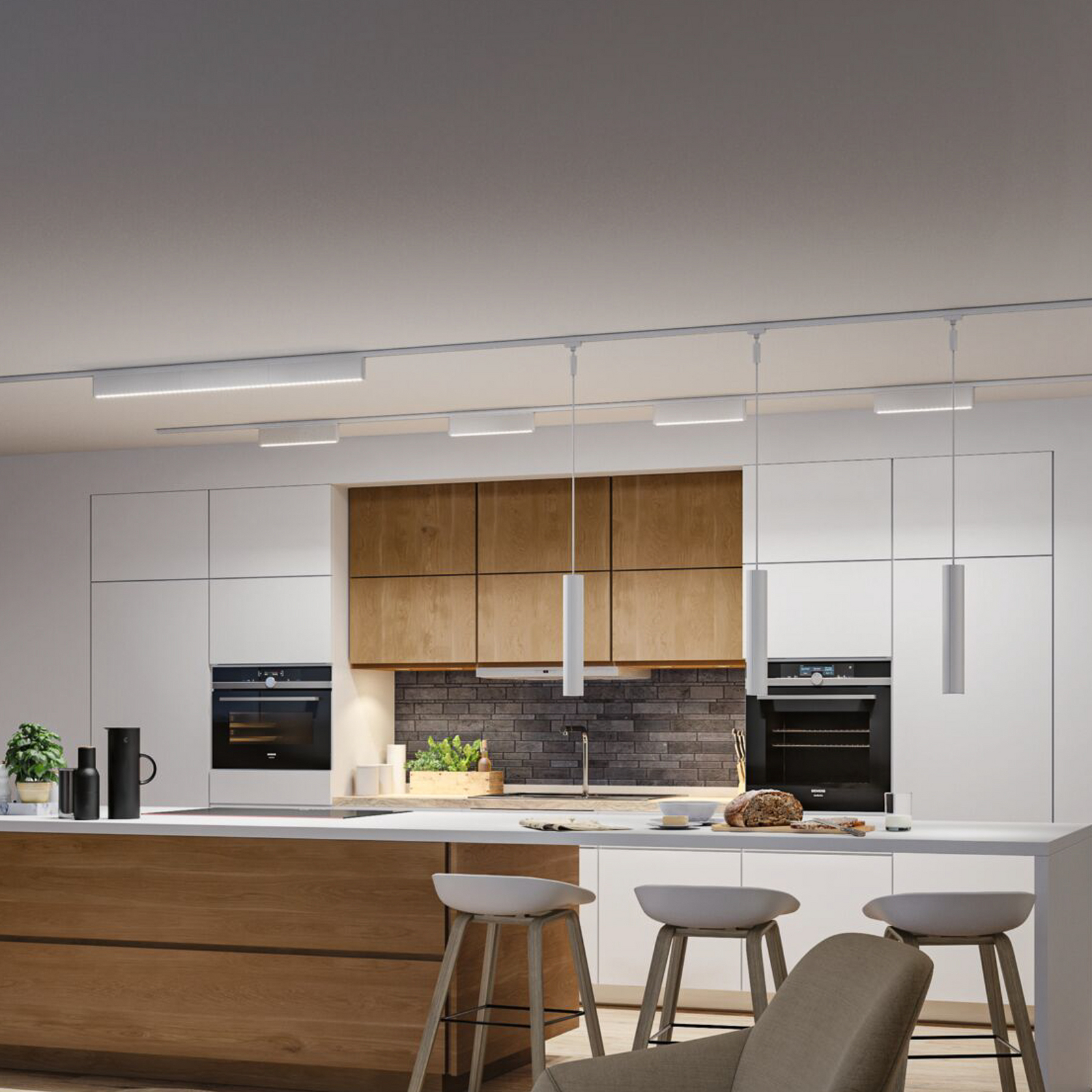 Paulmann URail LED-Leiste Zelos, 4000K, alb semnal, dimabil