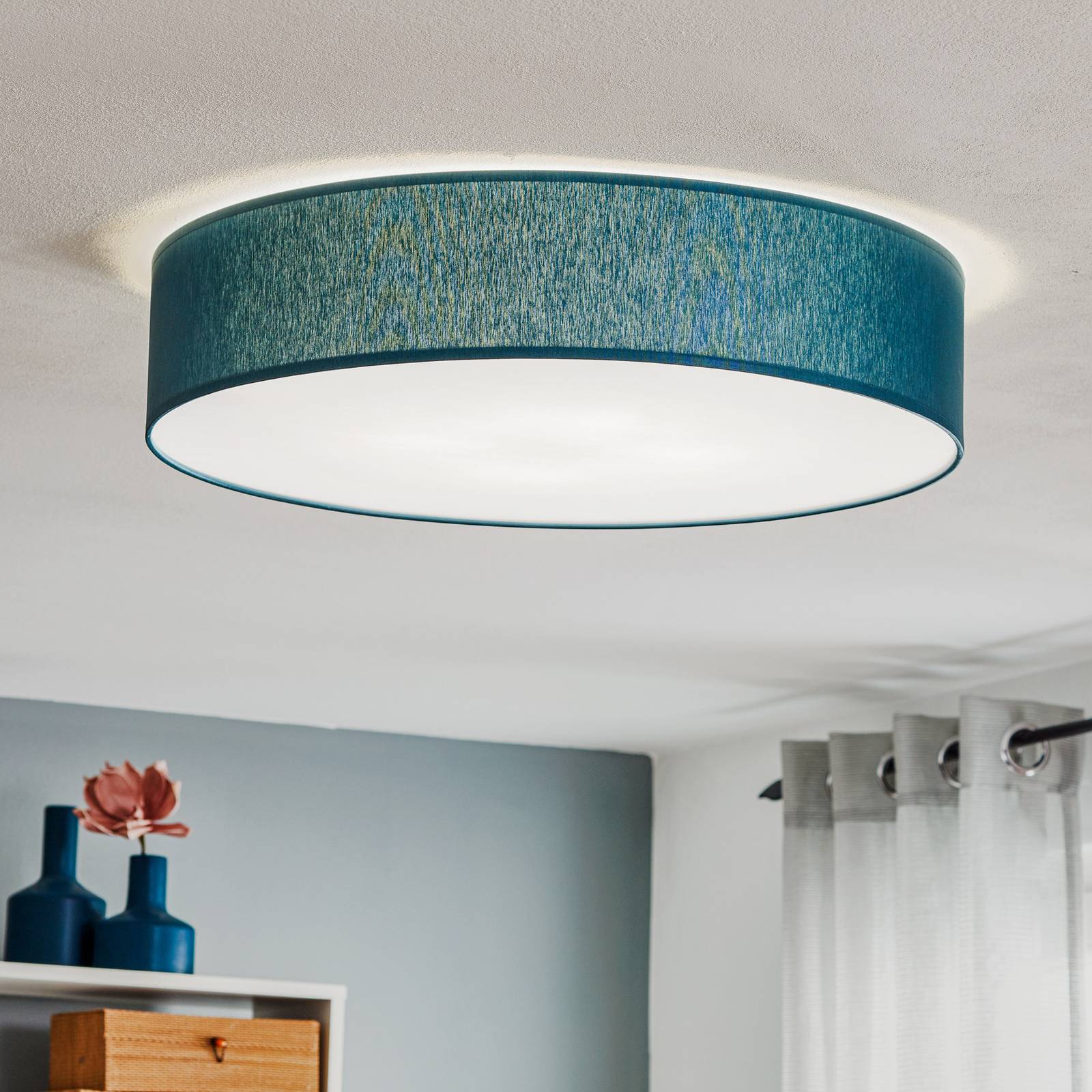 Deckenleuchte Rondo, blau Ø 60cm