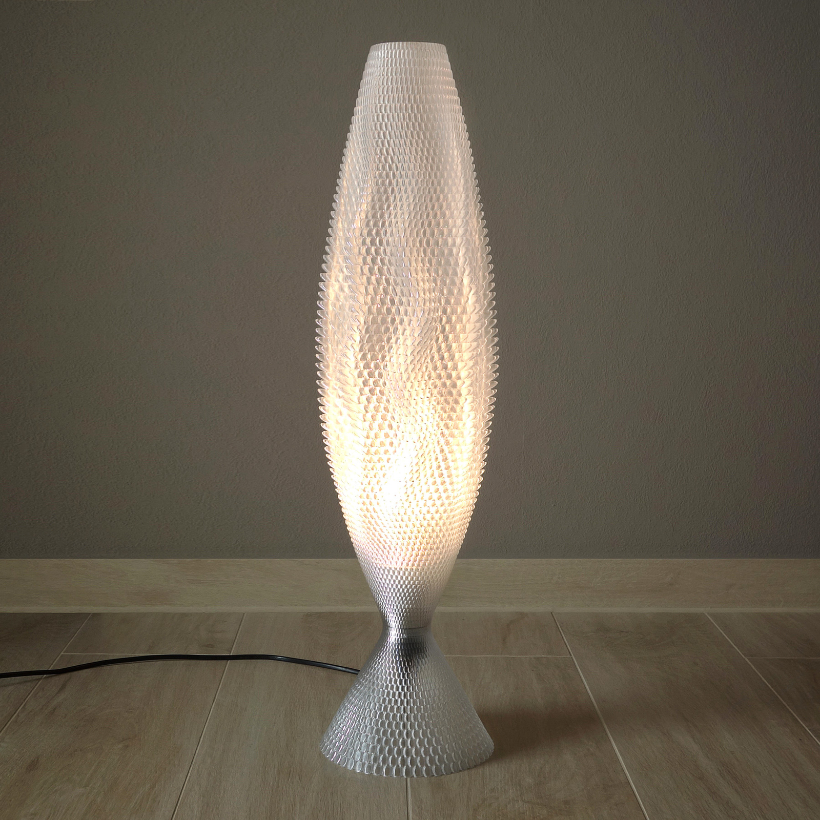 Koral table lamp, biomaterial clear 65 cm