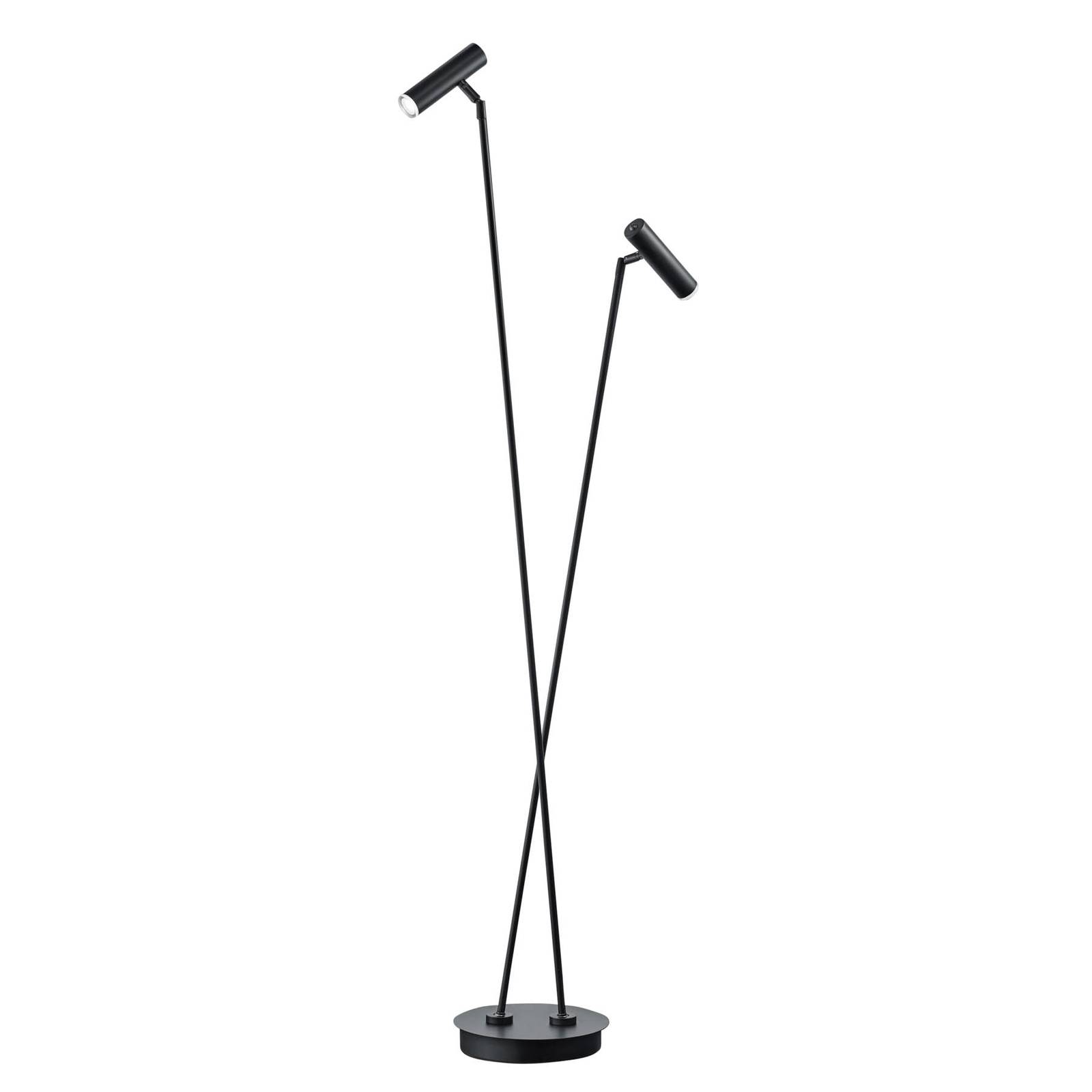 B-Leuchten Lampadaire LED Tom à 2 lampe noir