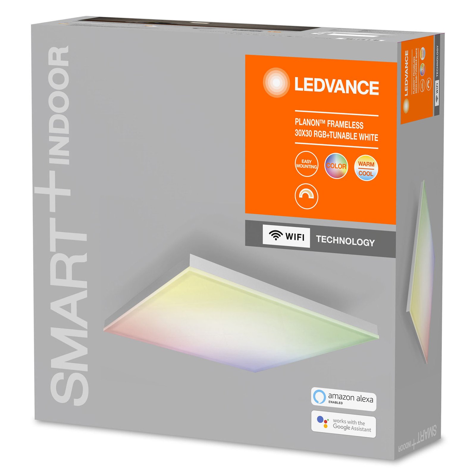 Painel LEDVANCE SMART+ WiFi Planon LED RGBW 30x30cm
