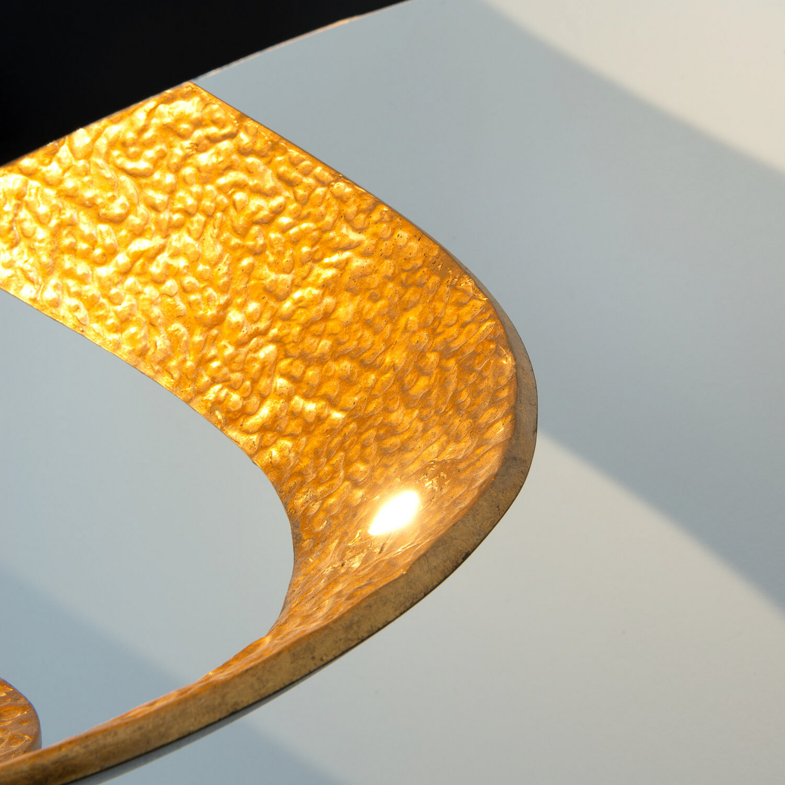 LED hanglamp INFULUCE, zwart/goud, Ø 52 cm, metaal, dimbaar