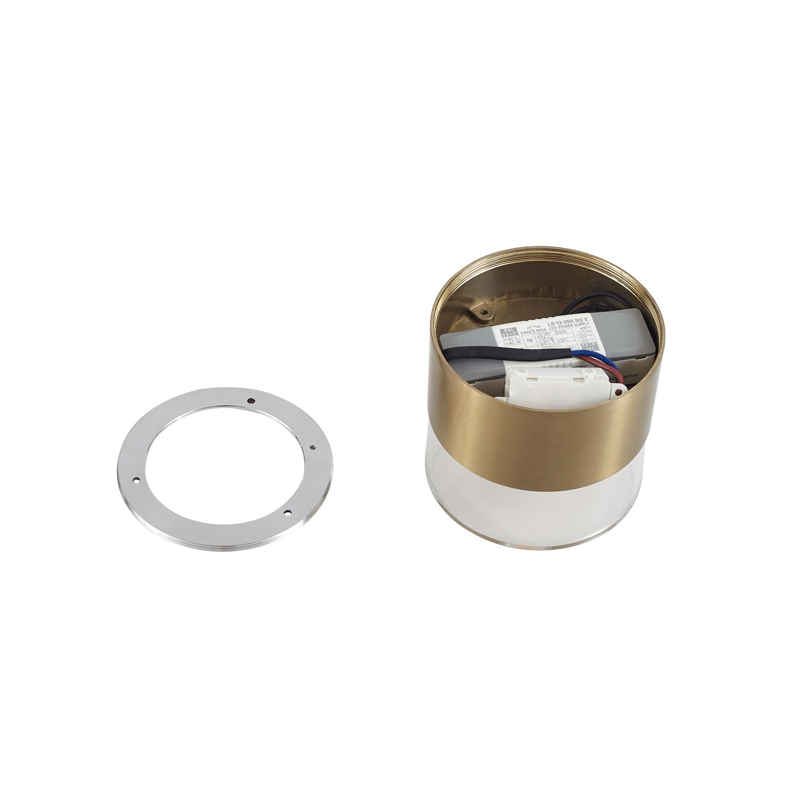 Lindby LED-Deckenleuchte Dalila, gold, Ø 10 cm, Aluminium