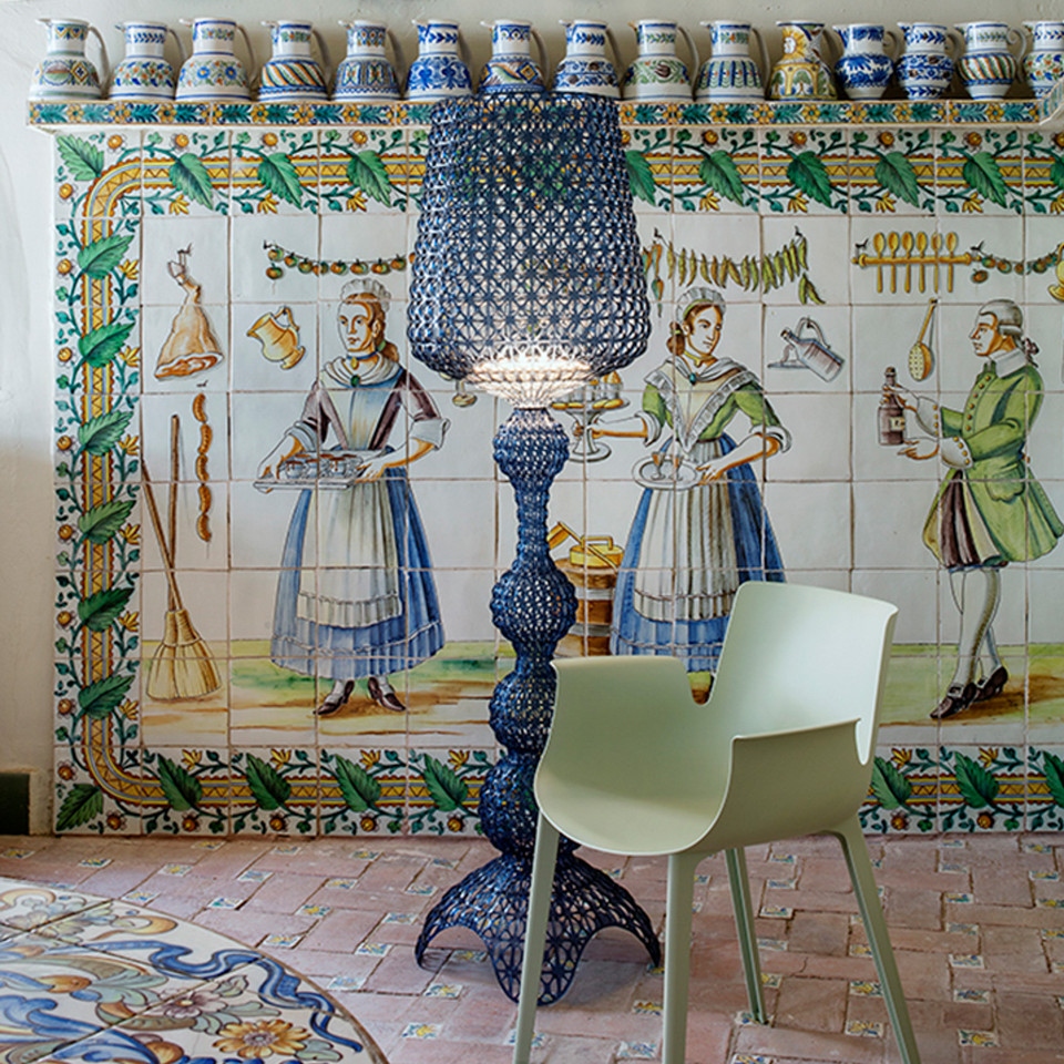 Kartell Kabuki Golvlampa Ljusblå, blå från Kartell