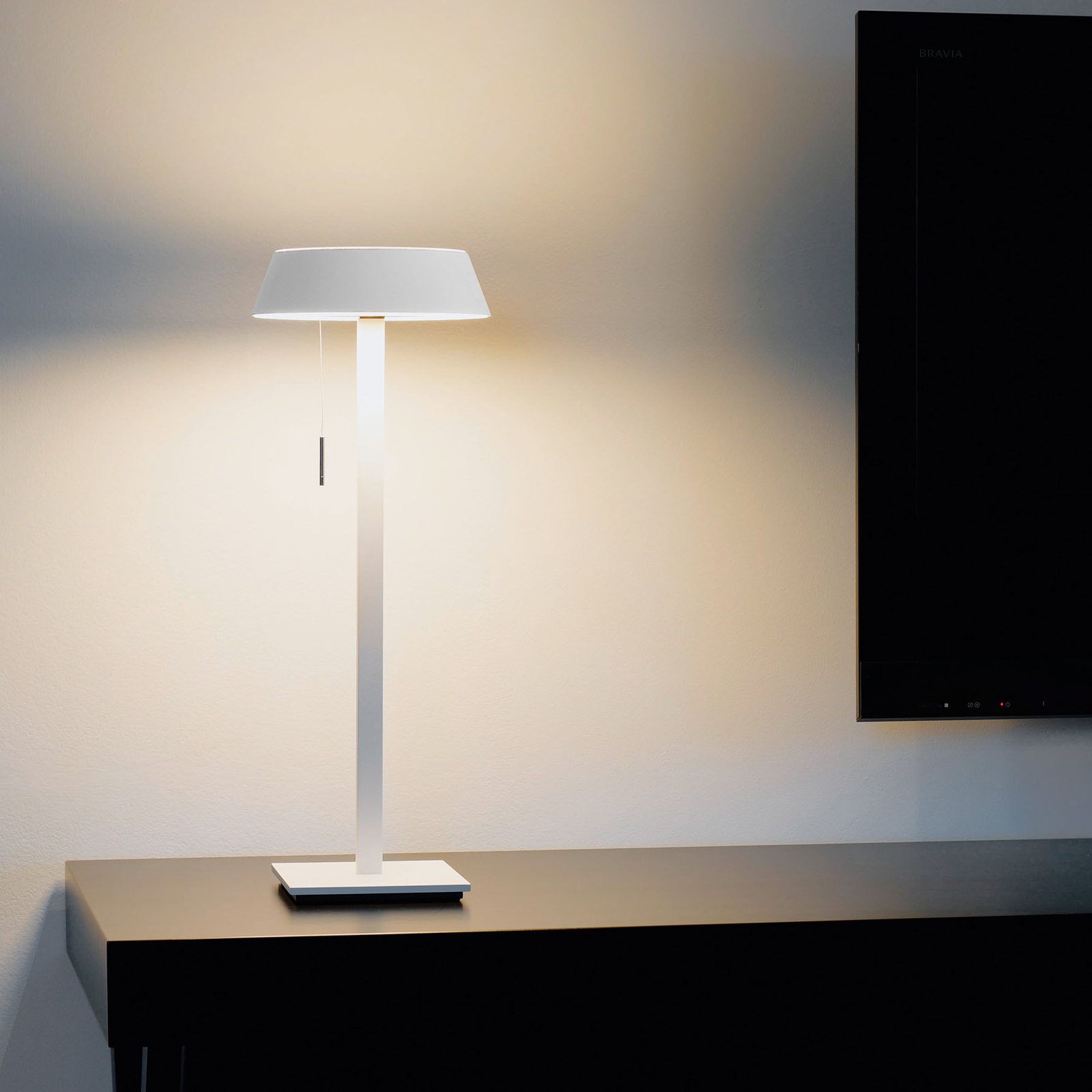 OLIGO Glance lampe à poser LED blanche mate