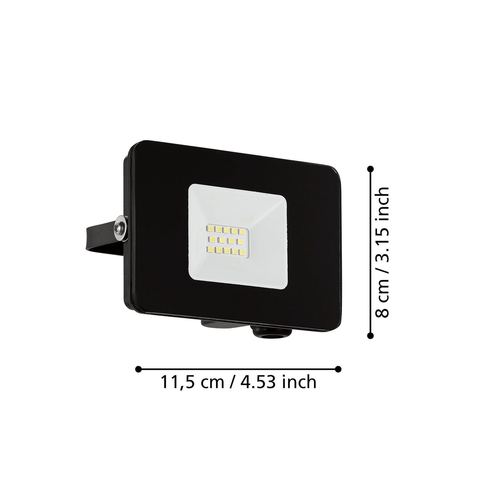 Utomhus LED-spot Faedo 3 i svart, 10 W