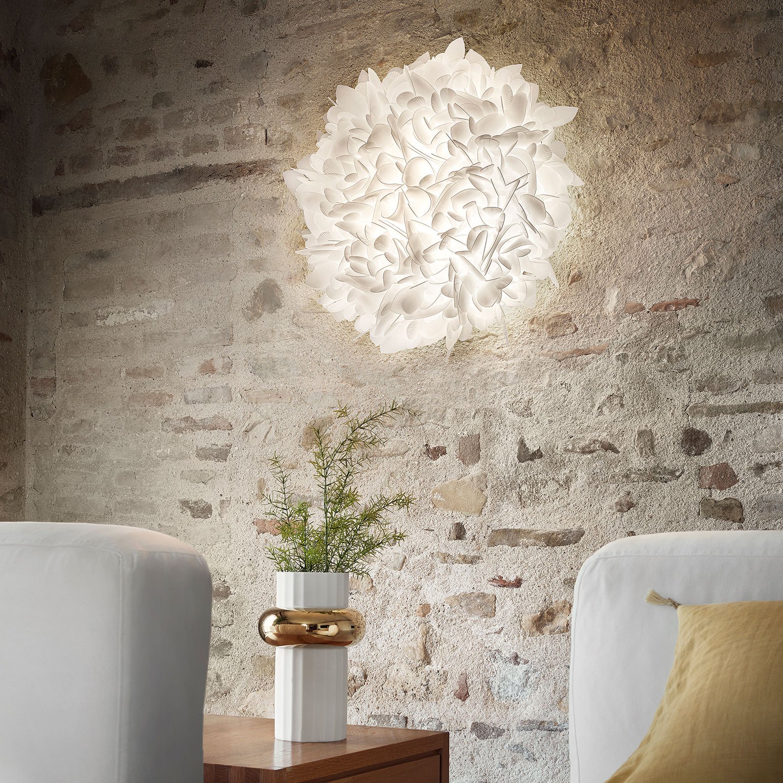 Slamp Veli Foliage Wandleuchte weiß