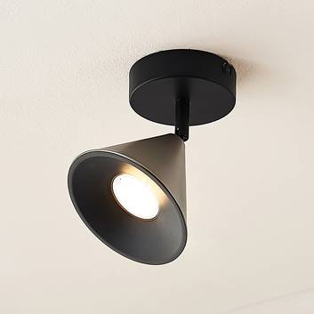 Lucande Kartio lampa ścienna 1-pkt wychylna nikiel