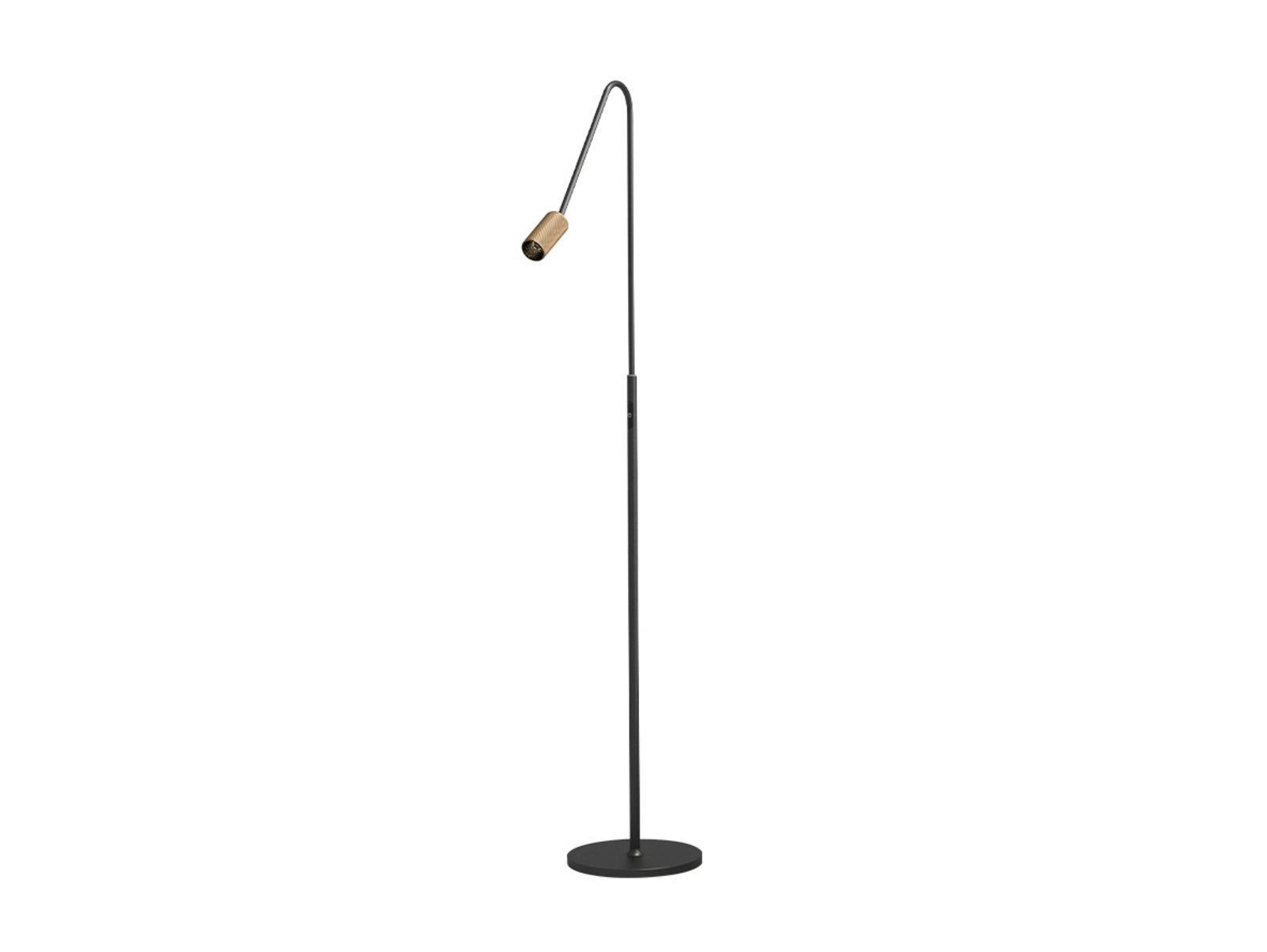 Decor F1 LED Lampadar Dim. Negru/Alamă - Antidark