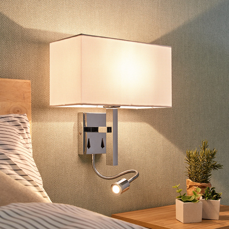 Lampa ścienna Pelto, ramię z lampką 2 przełączniki