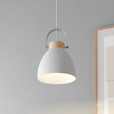 Pendellampa Bergen, 1 lampa, vit
