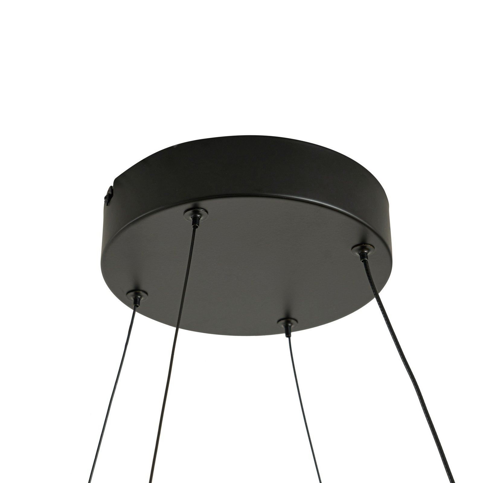 Gavril LED hanglamp, zwart, dimbaar, 100 cm - Lucande Gavril LED hanglamp, zwart, dimbaar, 100 cm - Lucande