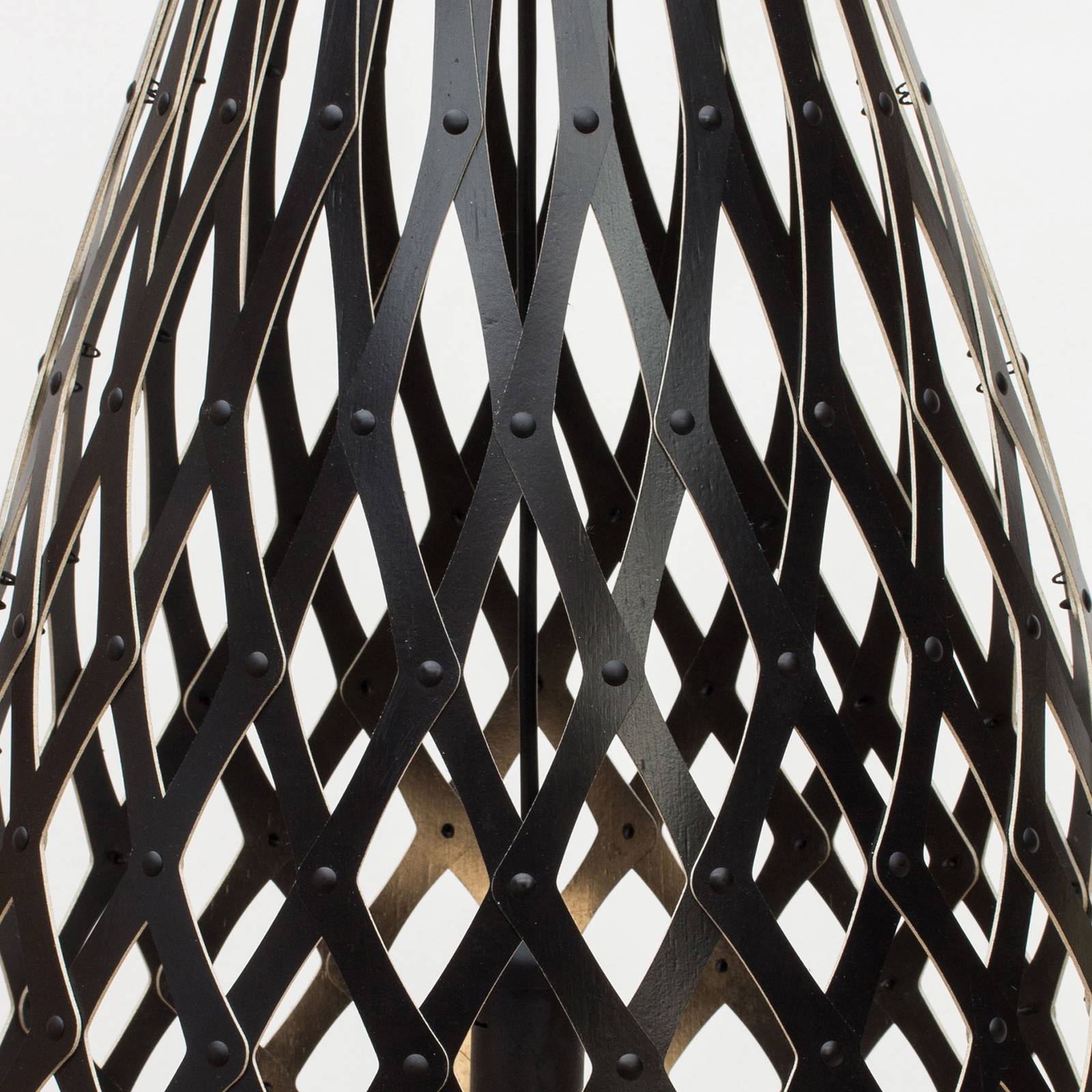 david trubridge Koura pendellampe 50 cm svart