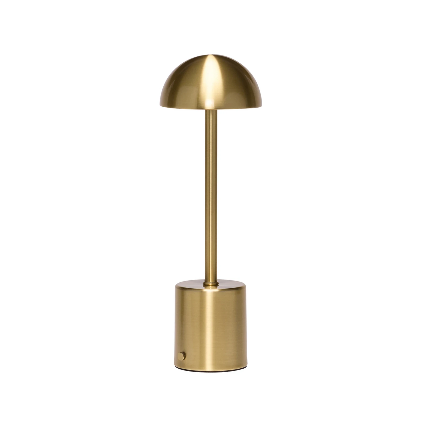 Candeeiro de mesa LED a pilhas Taten, cor de latão, altura 30 cm, metal