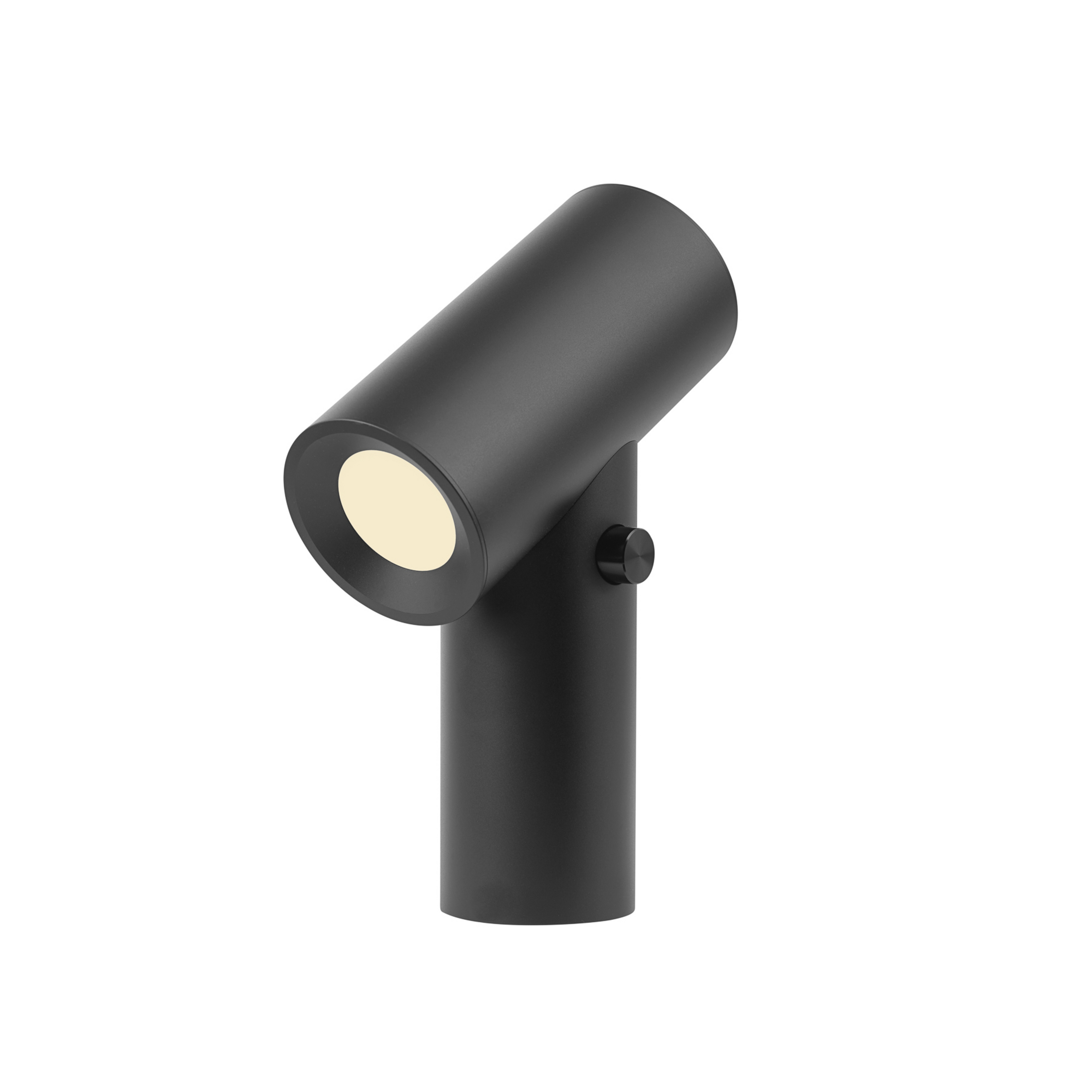 Lámpara de mesa LED recargable Beam, negro y aluminio, atenuable, IP65 - Muuto
