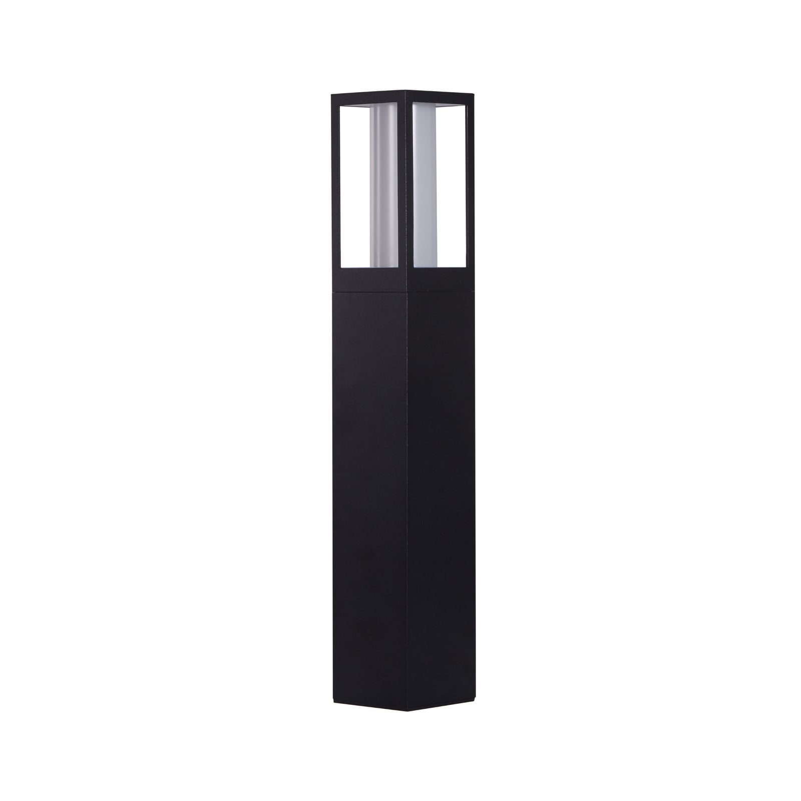 Avenue pillar light, black, height 45 cm, metal