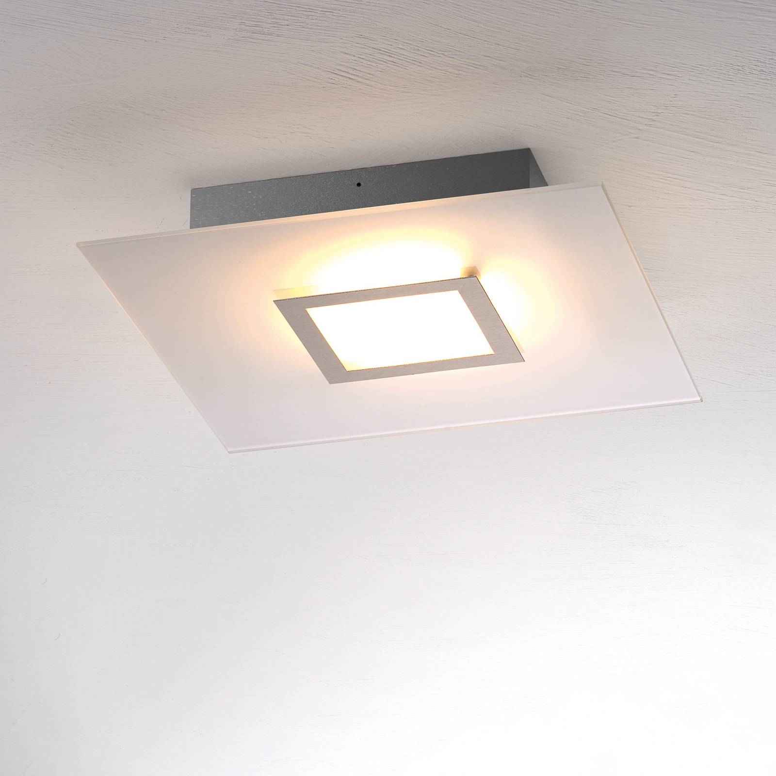 Bopp Flat LED-loftlampe kvadratisk antracit