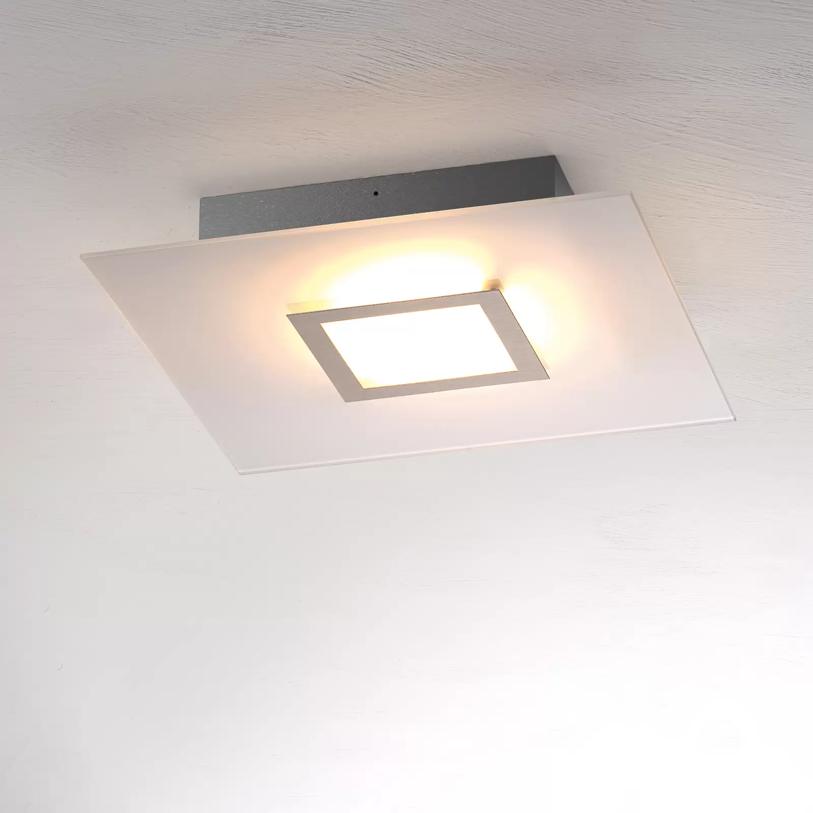 Bopp Flat anthrazit LED-Deckenleuchte, quadratisch