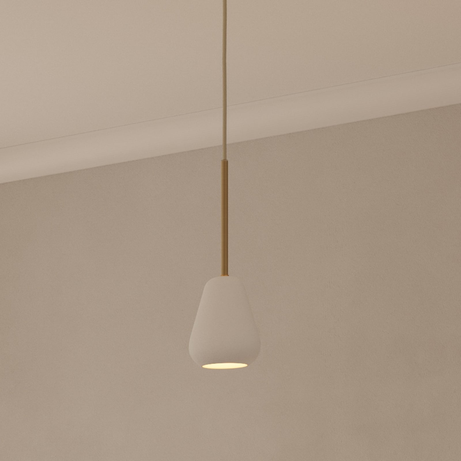 Suspension Anoli Spot, Ø 10 cm, blanc/doré, métal - Nuura Suspension Anoli Spot, Ø 10 cm, blanc/doré, métal - Nuura