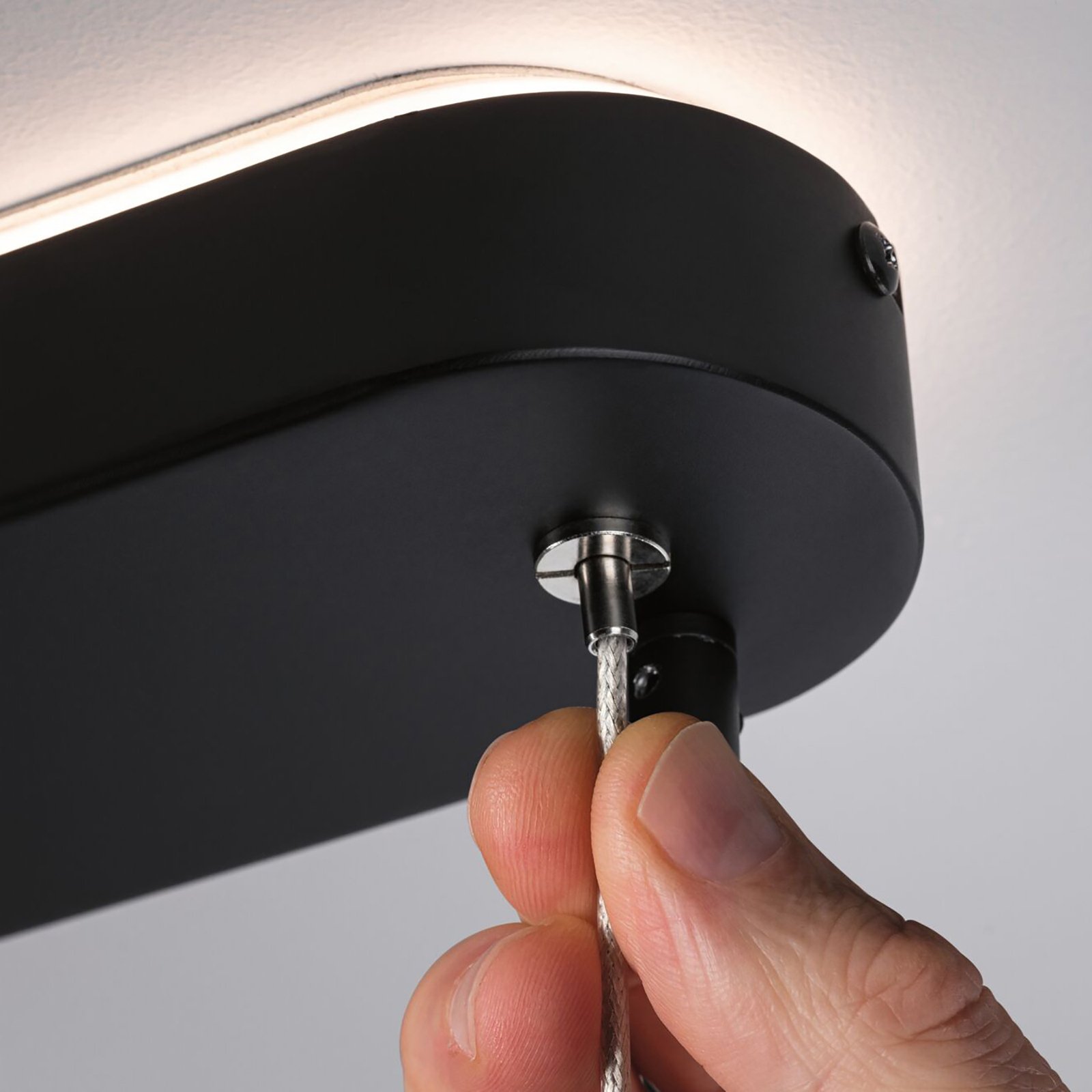 Puric Pane 6 Suspension Fixed Zigbee Dim. Noir - Paulmann