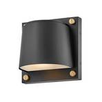 Scout buitenwandlamp, zwart, IP44, 16,5 cm x 16,5 cm