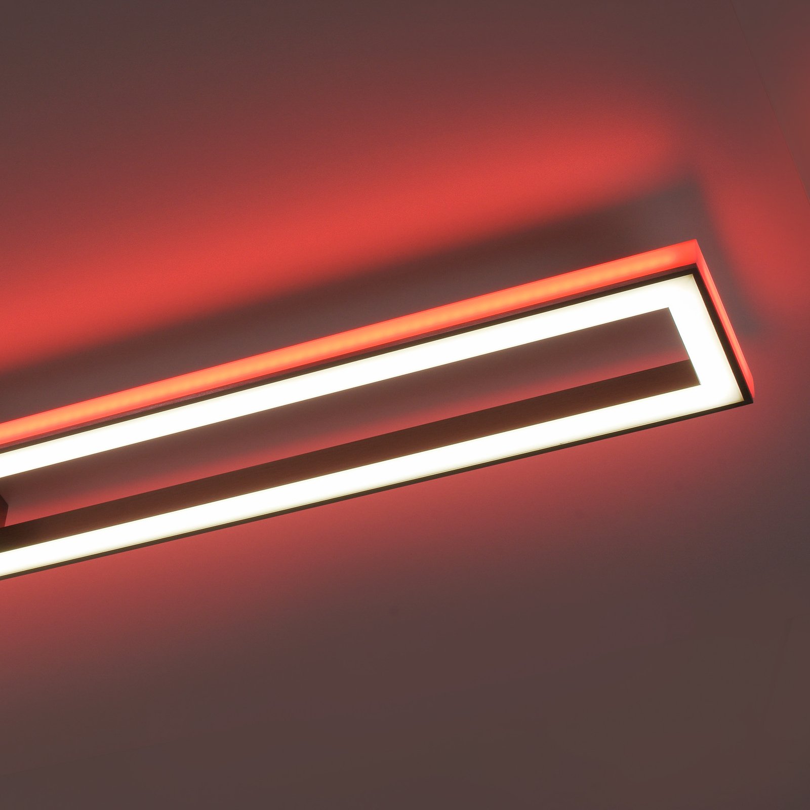 Paul Neuhaus Helix plafonnier LED, rectangulaire