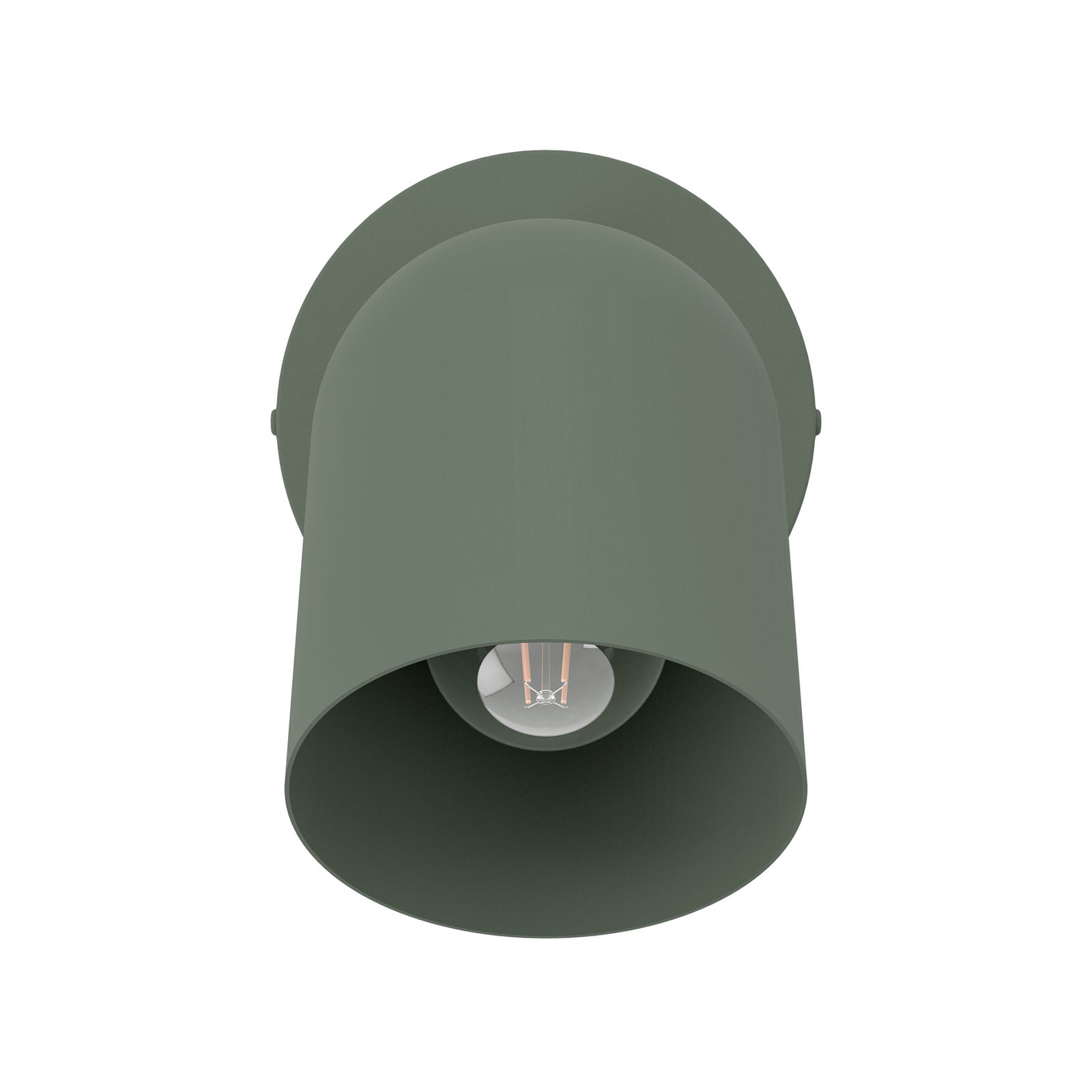 Wandstrahler Tilston, dunkelgrün, Ø 9 cm, Stahl, E14 Wandstrahler Tilston, dunkelgrün, Ø 9 cm, Stahl, E14