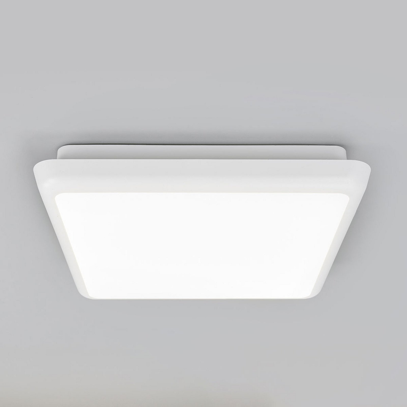 Arcchio plafonieră LED Augustin 25 x 25 cm alb IP54 - Baie - Modern - Plastic