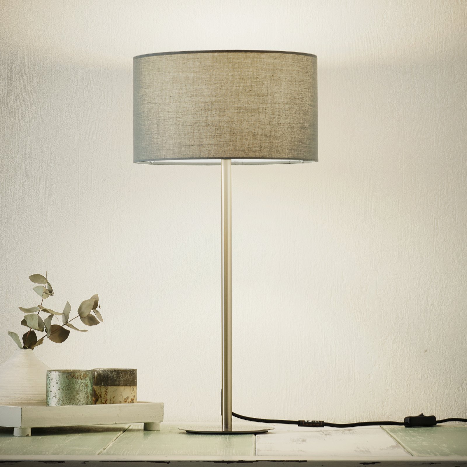 Schöner Wohnen Pina table lamp, dark grey
