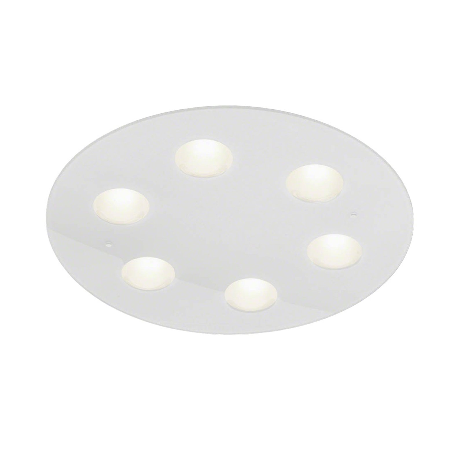 Helestra Nomi LED-Deckenleuchte Ø49cm dim weiß