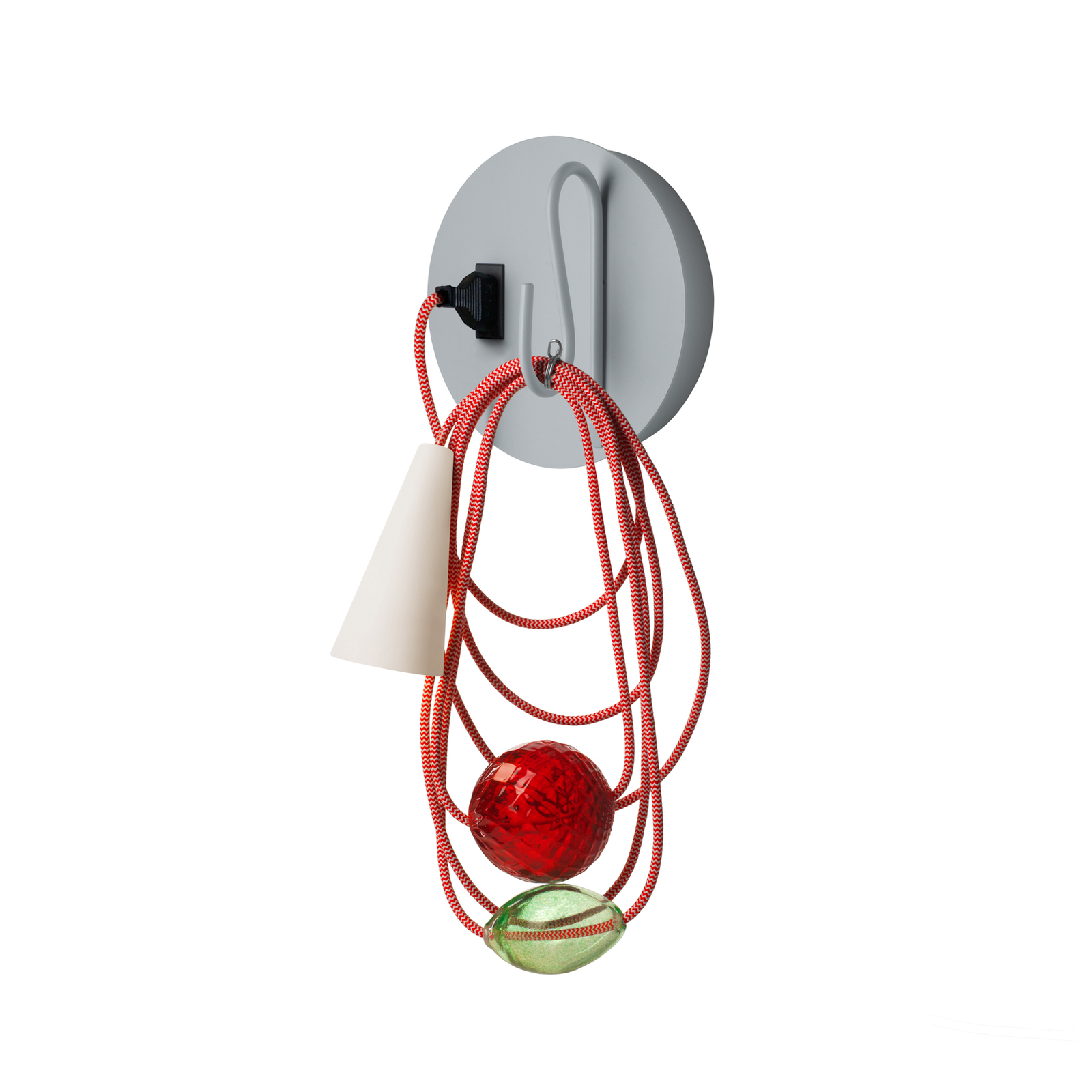 Foscarini Filo LED-Wandleuchte mit Textilkabel