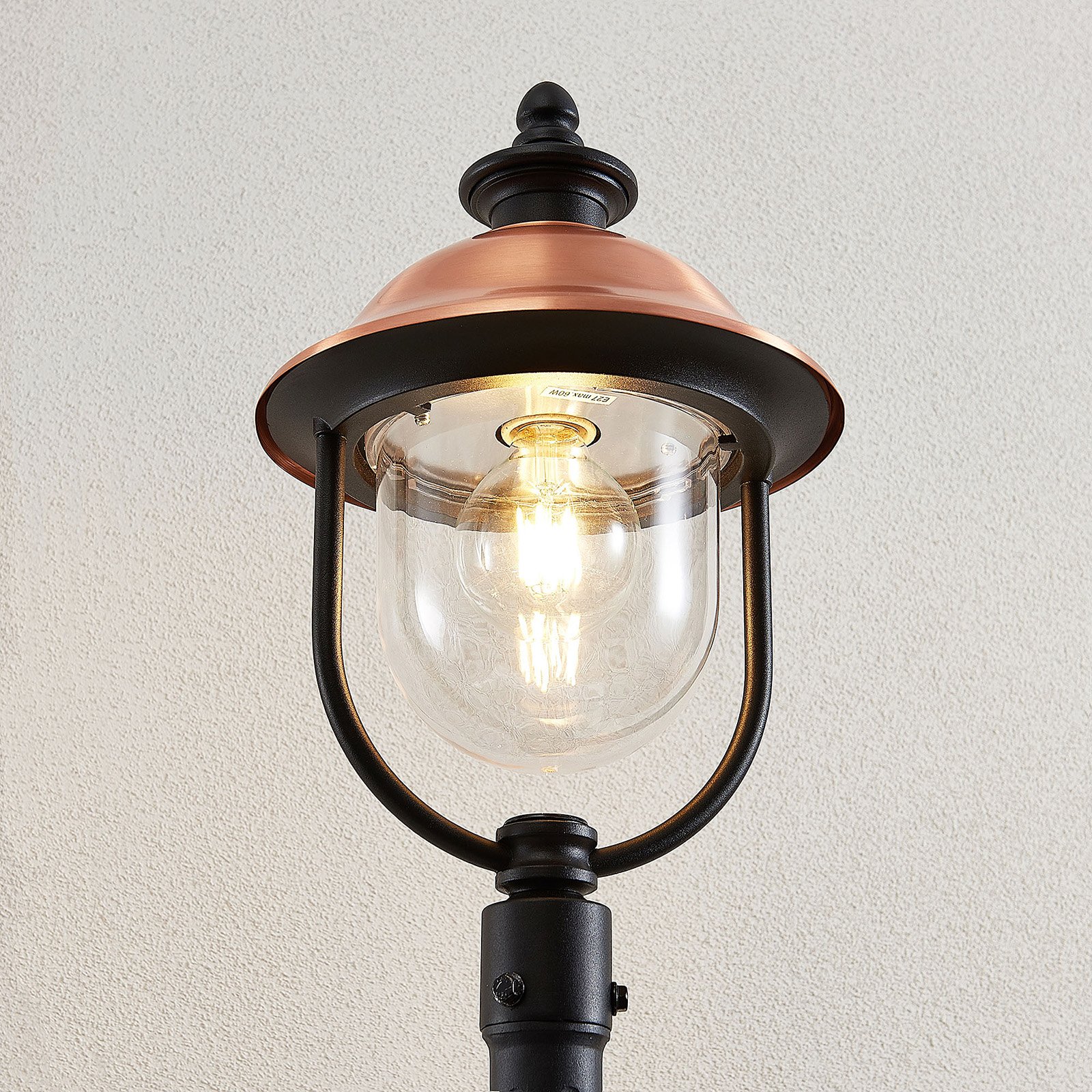 Clint Lampadaire de Parc Copper/Black - Lindby