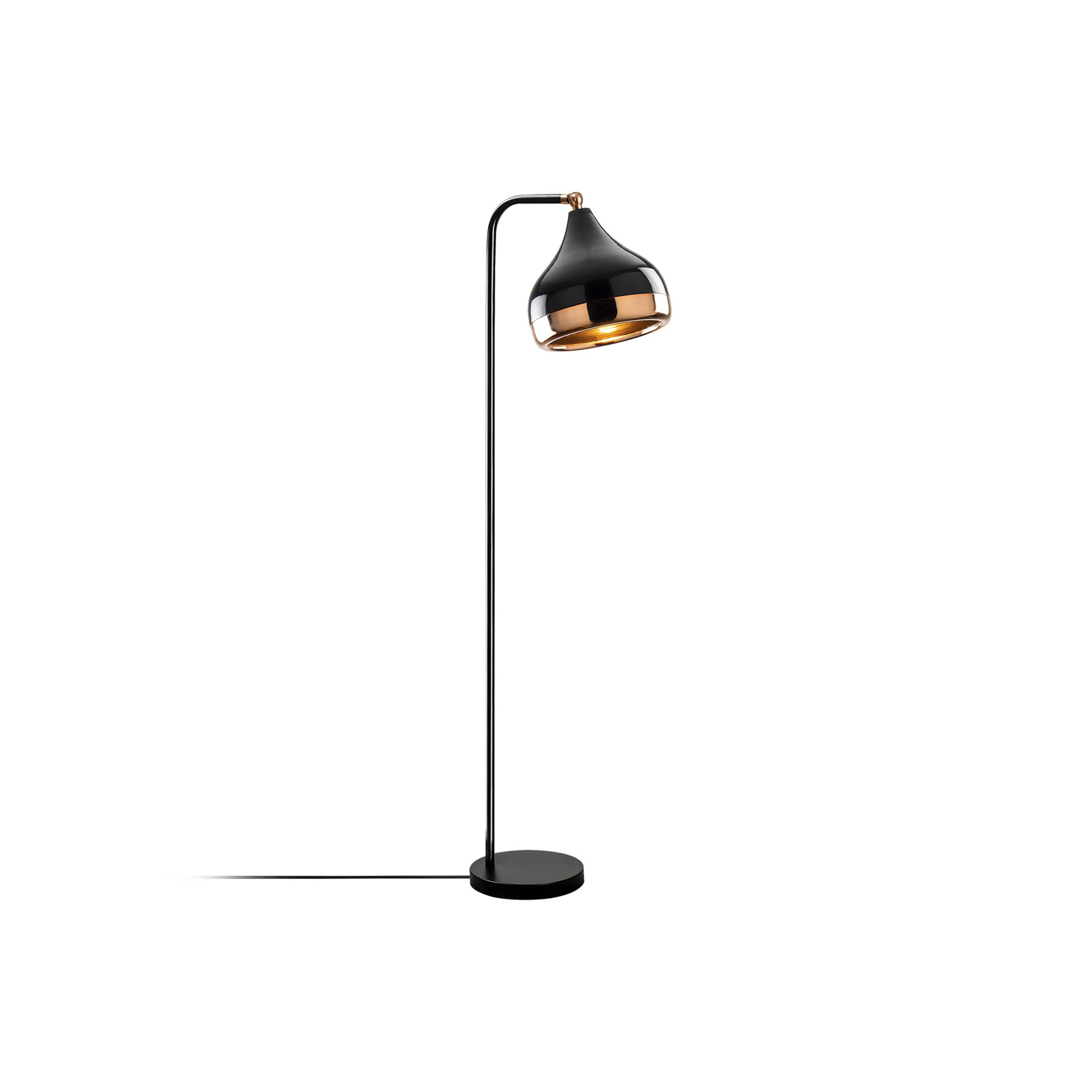 Stojací lampa Yildo 6906 nastavitelná černá/měď